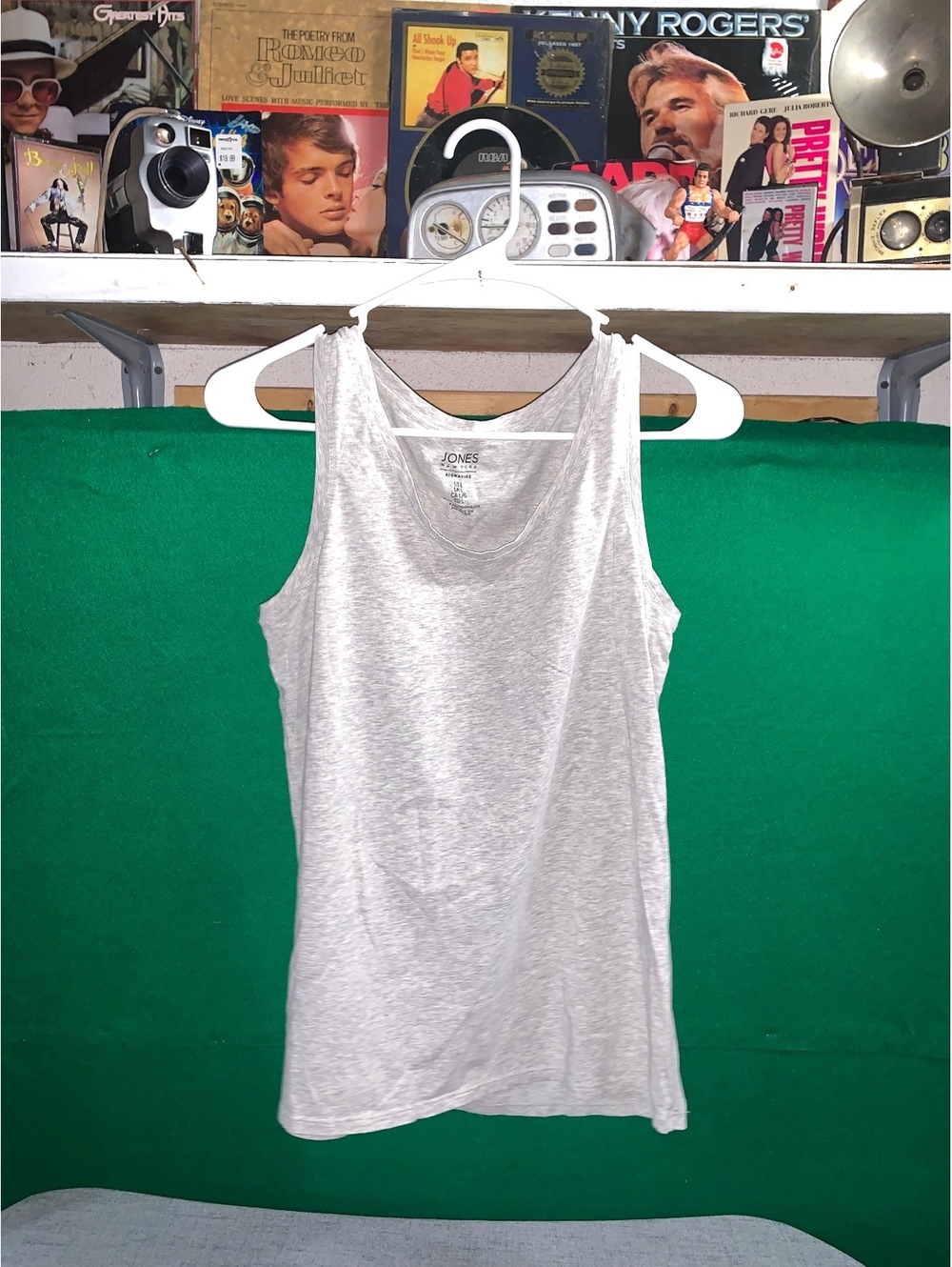 Jones New York Sport light gray tank top